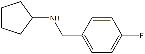 N-[(4-fluorophenyl)methyl]cyclopentanamine Struktur