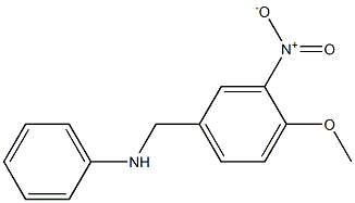 N-[(4-methoxy-3-nitrophenyl)methyl]aniline Struktur