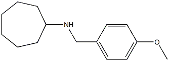 N-[(4-methoxyphenyl)methyl]cycloheptanamine Struktur