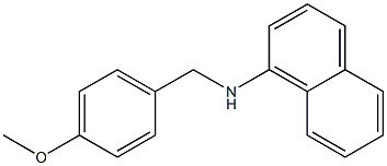 N-[(4-methoxyphenyl)methyl]naphthalen-1-amine Struktur