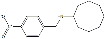 N-[(4-nitrophenyl)methyl]cyclooctanamine Struktur