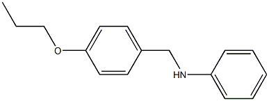 N-[(4-propoxyphenyl)methyl]aniline Struktur