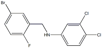 N-[(5-bromo-2-fluorophenyl)methyl]-3,4-dichloroaniline Struktur