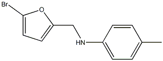 N-[(5-bromofuran-2-yl)methyl]-4-methylaniline Struktur