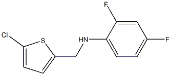 N-[(5-chlorothiophen-2-yl)methyl]-2,4-difluoroaniline Struktur