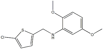 N-[(5-chlorothiophen-2-yl)methyl]-2,5-dimethoxyaniline Struktur