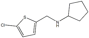 N-[(5-chlorothiophen-2-yl)methyl]cyclopentanamine Struktur