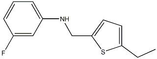 N-[(5-ethylthiophen-2-yl)methyl]-3-fluoroaniline Struktur