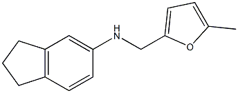 N-[(5-methylfuran-2-yl)methyl]-2,3-dihydro-1H-inden-5-amine Struktur