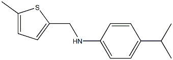 N-[(5-methylthiophen-2-yl)methyl]-4-(propan-2-yl)aniline Struktur