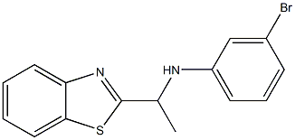 N-[1-(1,3-benzothiazol-2-yl)ethyl]-3-bromoaniline Struktur