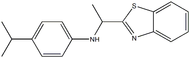 N-[1-(1,3-benzothiazol-2-yl)ethyl]-4-(propan-2-yl)aniline Struktur