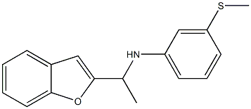 N-[1-(1-benzofuran-2-yl)ethyl]-3-(methylsulfanyl)aniline Struktur