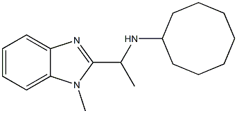 N-[1-(1-methyl-1H-1,3-benzodiazol-2-yl)ethyl]cyclooctanamine Struktur