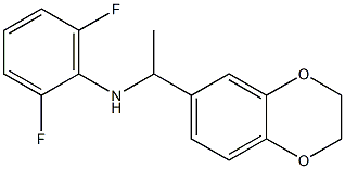 N-[1-(2,3-dihydro-1,4-benzodioxin-6-yl)ethyl]-2,6-difluoroaniline Struktur