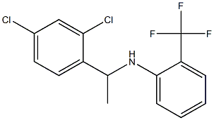 N-[1-(2,4-dichlorophenyl)ethyl]-2-(trifluoromethyl)aniline Struktur