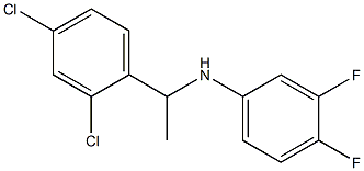 N-[1-(2,4-dichlorophenyl)ethyl]-3,4-difluoroaniline Struktur