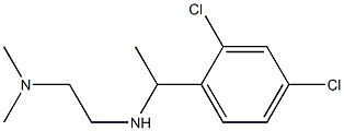 N'-[1-(2,4-dichlorophenyl)ethyl]-N,N-dimethylethane-1,2-diamine Struktur