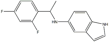 N-[1-(2,4-difluorophenyl)ethyl]-1H-indol-5-amine Struktur