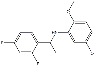 N-[1-(2,4-difluorophenyl)ethyl]-2,5-dimethoxyaniline Struktur