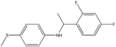 N-[1-(2,4-difluorophenyl)ethyl]-4-(methylsulfanyl)aniline Struktur