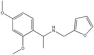 N-[1-(2,4-dimethoxyphenyl)ethyl]-N-(2-furylmethyl)amine Struktur