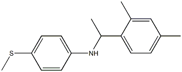 N-[1-(2,4-dimethylphenyl)ethyl]-4-(methylsulfanyl)aniline Struktur