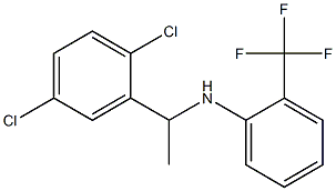 N-[1-(2,5-dichlorophenyl)ethyl]-2-(trifluoromethyl)aniline Struktur