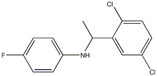 N-[1-(2,5-dichlorophenyl)ethyl]-4-fluoroaniline Struktur