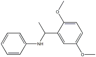 N-[1-(2,5-dimethoxyphenyl)ethyl]aniline Struktur