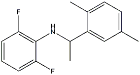 N-[1-(2,5-dimethylphenyl)ethyl]-2,6-difluoroaniline Struktur