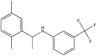 N-[1-(2,5-dimethylphenyl)ethyl]-3-(trifluoromethyl)aniline Struktur