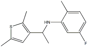 N-[1-(2,5-dimethylthiophen-3-yl)ethyl]-5-fluoro-2-methylaniline Struktur