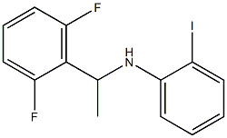 N-[1-(2,6-difluorophenyl)ethyl]-2-iodoaniline Struktur