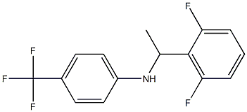 N-[1-(2,6-difluorophenyl)ethyl]-4-(trifluoromethyl)aniline Struktur