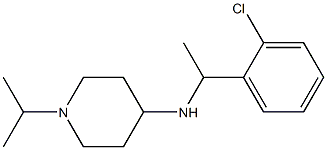 N-[1-(2-chlorophenyl)ethyl]-1-(propan-2-yl)piperidin-4-amine Struktur