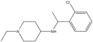 N-[1-(2-chlorophenyl)ethyl]-1-ethylpiperidin-4-amine Struktur