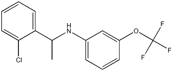 N-[1-(2-chlorophenyl)ethyl]-3-(trifluoromethoxy)aniline Struktur