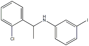 N-[1-(2-chlorophenyl)ethyl]-3-iodoaniline Struktur