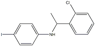 N-[1-(2-chlorophenyl)ethyl]-4-iodoaniline Struktur