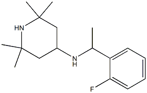 N-[1-(2-fluorophenyl)ethyl]-2,2,6,6-tetramethylpiperidin-4-amine Struktur