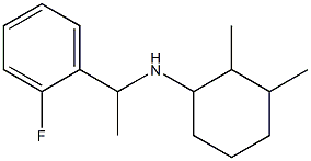 N-[1-(2-fluorophenyl)ethyl]-2,3-dimethylcyclohexan-1-amine Struktur