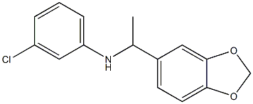 N-[1-(2H-1,3-benzodioxol-5-yl)ethyl]-3-chloroaniline Struktur