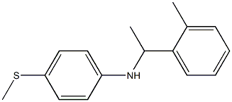 N-[1-(2-methylphenyl)ethyl]-4-(methylsulfanyl)aniline Struktur