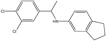 N-[1-(3,4-dichlorophenyl)ethyl]-2,3-dihydro-1H-inden-5-amine Struktur