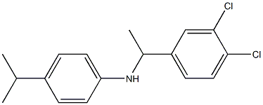 N-[1-(3,4-dichlorophenyl)ethyl]-4-(propan-2-yl)aniline Struktur