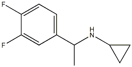 N-[1-(3,4-difluorophenyl)ethyl]cyclopropanamine Struktur