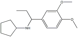 N-[1-(3,4-dimethoxyphenyl)propyl]cyclopentanamine Struktur