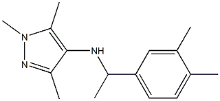 N-[1-(3,4-dimethylphenyl)ethyl]-1,3,5-trimethyl-1H-pyrazol-4-amine Struktur