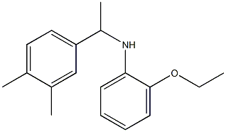 N-[1-(3,4-dimethylphenyl)ethyl]-2-ethoxyaniline Struktur